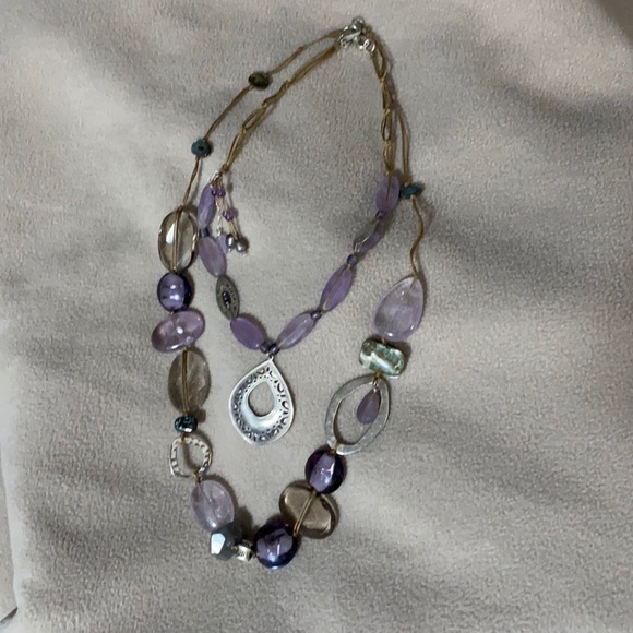 TWO Silpada Mixed Media Necklaces